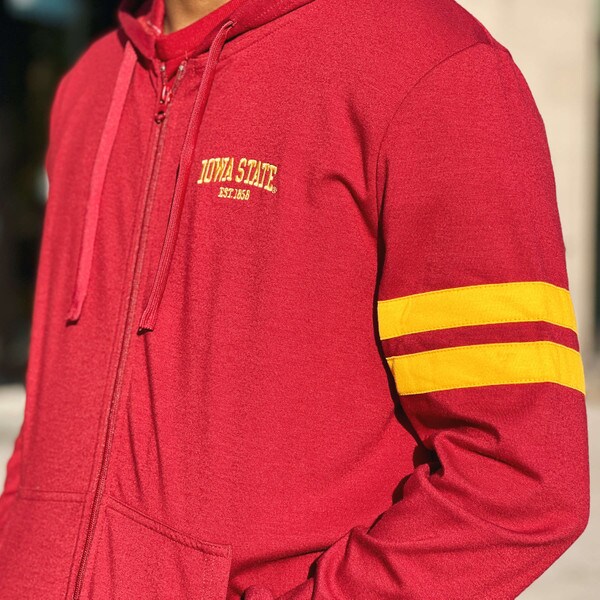 Authentic Brand Iowa State Cardinal Full Zip Hooded Sweatshirt | ISU Book Store (Was $69.99)